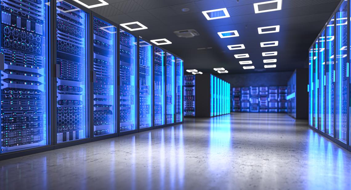 Foto eines modernen Rechenzentrums